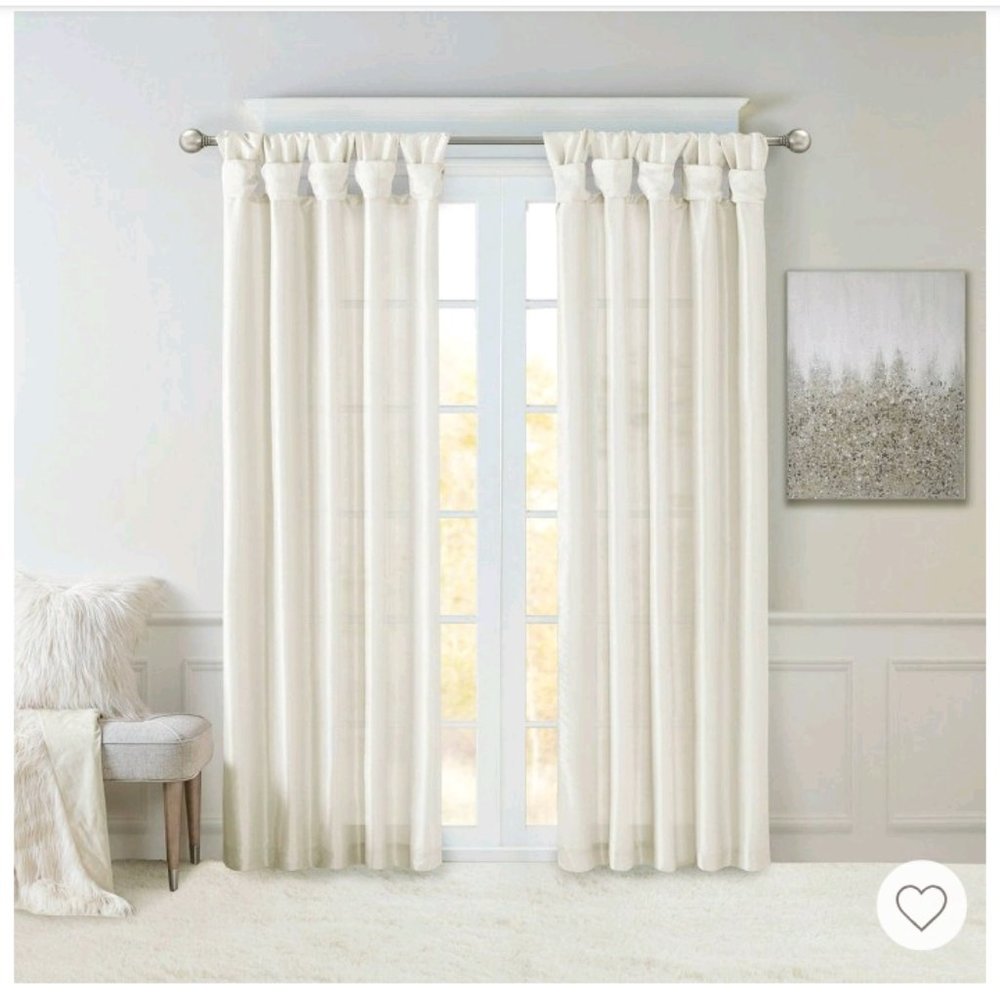 Madison Park Emilia Twist Tab Window Curtain Panel